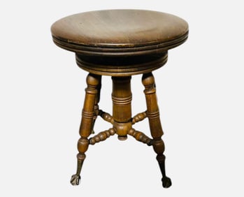Victorian Style Organ Stool 15"X19"