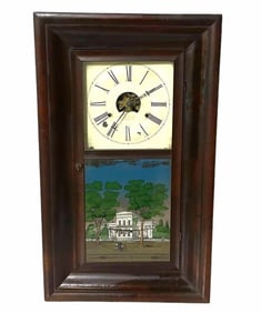 Empire Style Original Clock Made By Chauncey Goodrich; Missing Weights; 5"X15"X26"