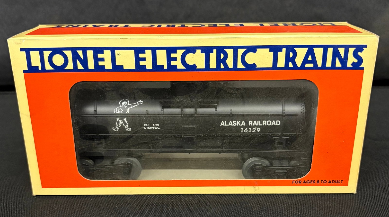 Lionel Alaska Tank Car 6-16129 With Original Box 9.5": Lionel Alaska Tank Car 6-16129 With Original Box 9.5"