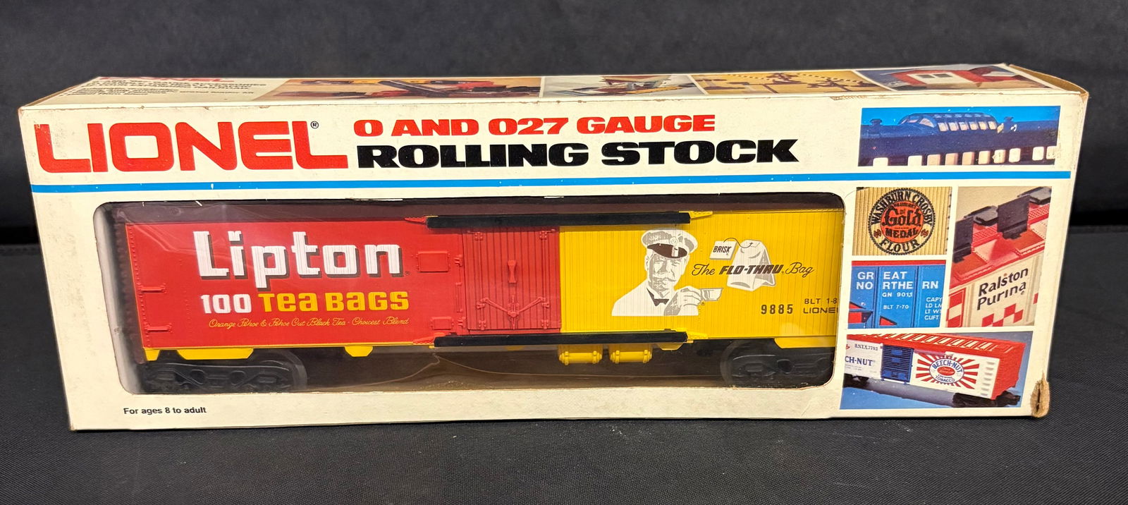 Lionel Lipton Tea Reefer 6-9885 O Gauge "The Flo-Thru Bag" With Original Box 13" (1 of 4)