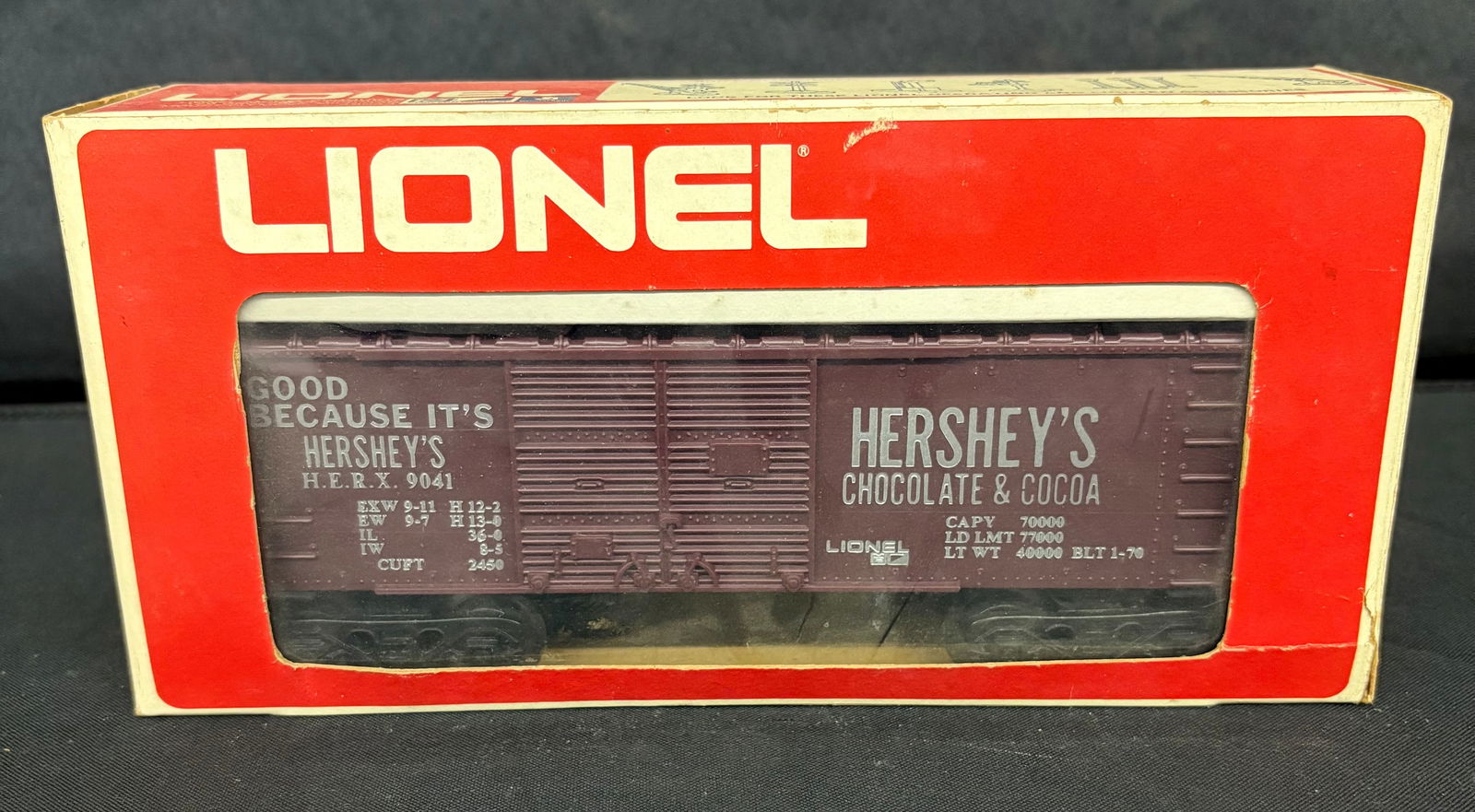 Lionel Hershey Boxcar 6-9401 Hershey's Chocolate - Cocoa O Gauge With Original Box 9.5" (1 of 5)