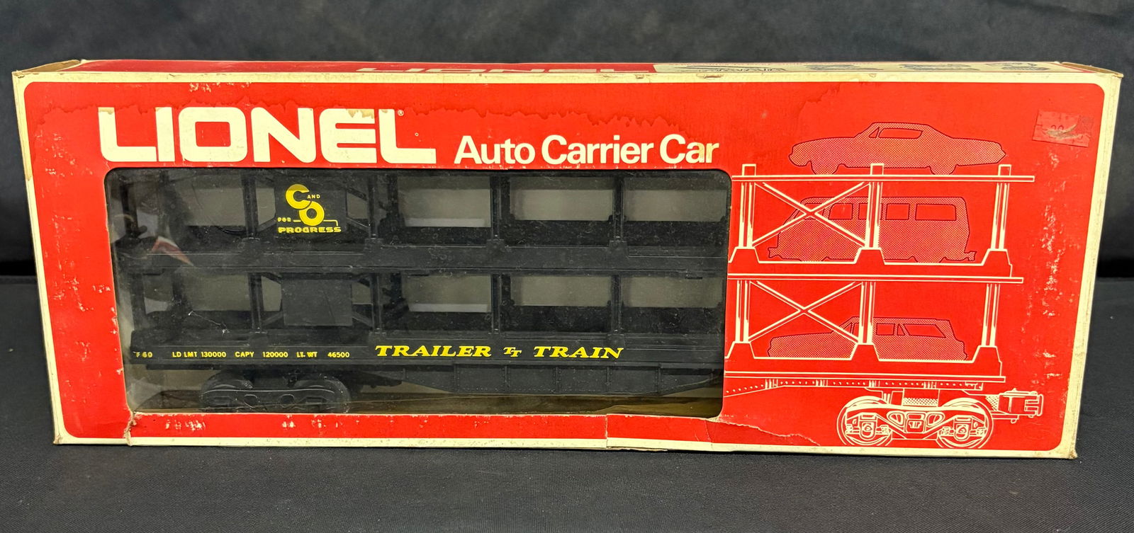 Lionel Auto Carrier Car 6-9123 O Gauge With Original Box 14.5" (1 of 5)