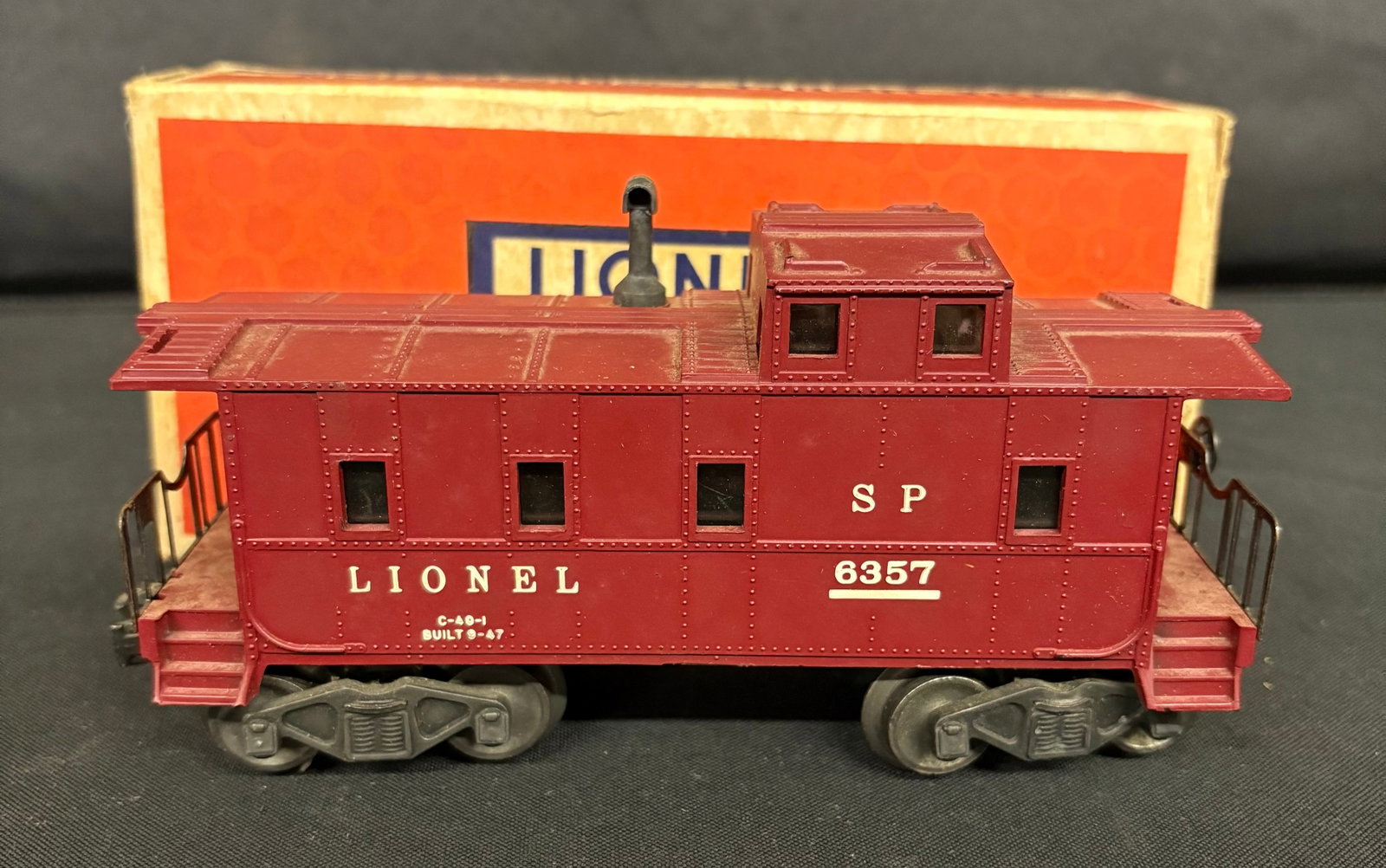 Lionel No. 6357 Caboose With Original Box 8": Lionel No. 6357 Caboose With Original Box 8"