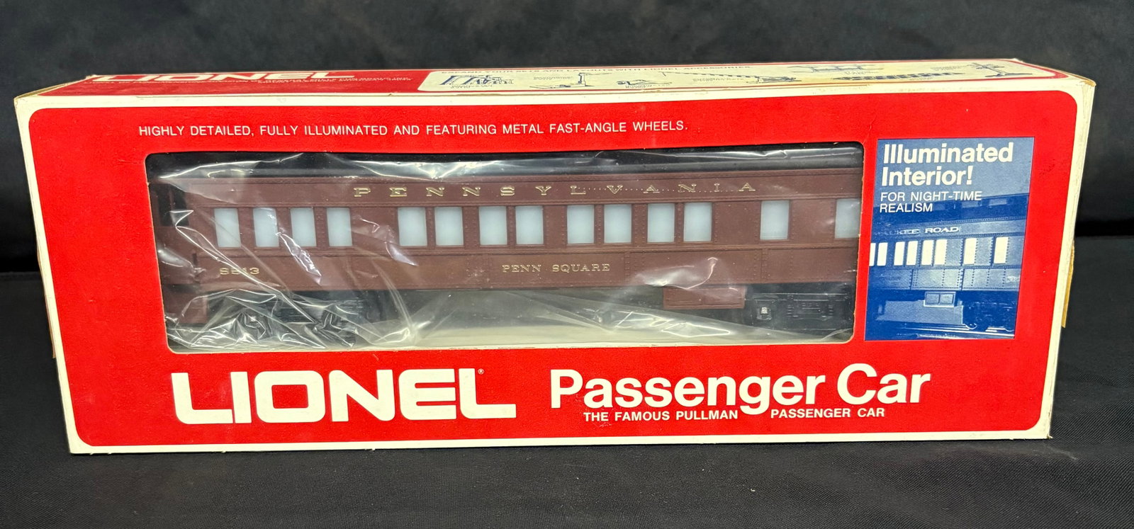 Lionel Penn Square Passenger Car 6-9513 With Original Box 14.5": Lionel Penn Square Passenger Car 6-9513 With Original Box 14.5"