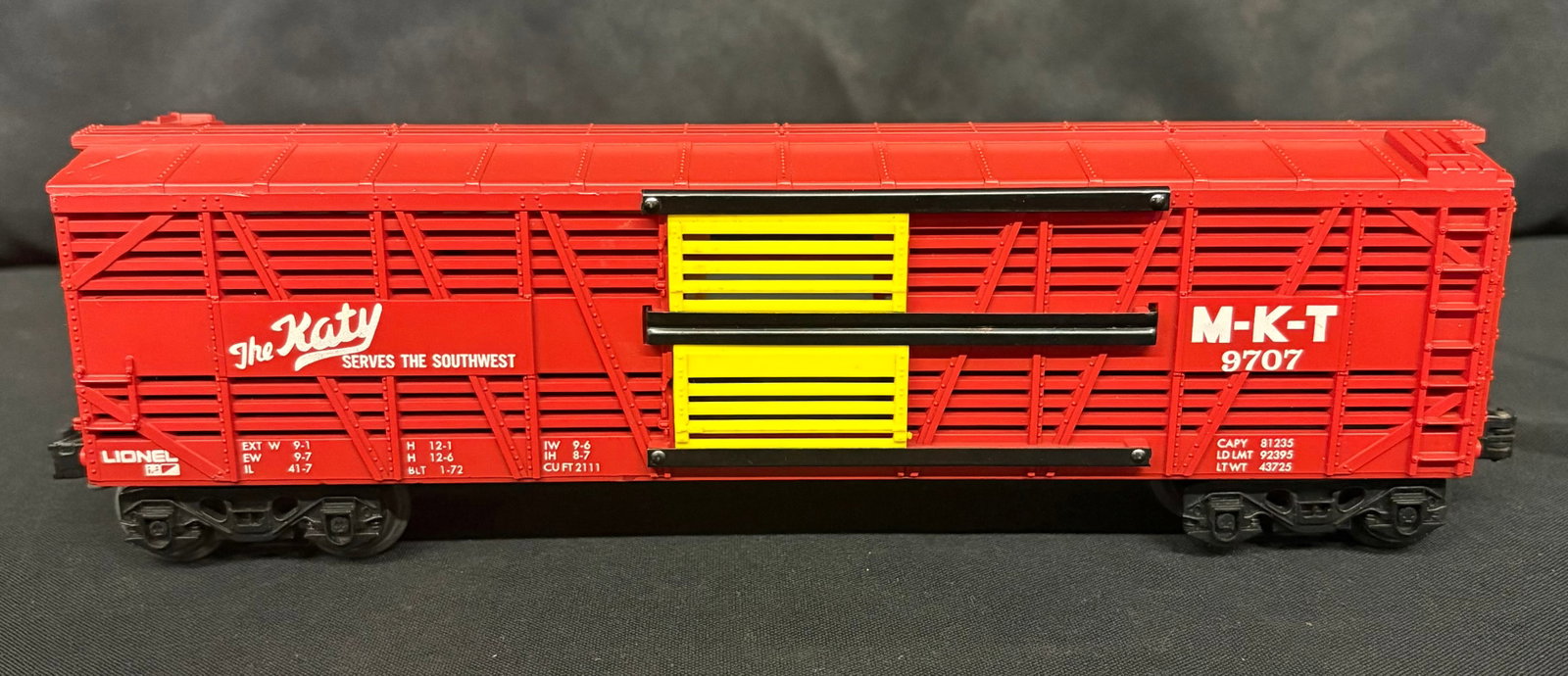 Lionel MKT The Katy 6-9707 Cattle Car 11": Lionel MKT The Katy 6-9707 Cattle Car 11"