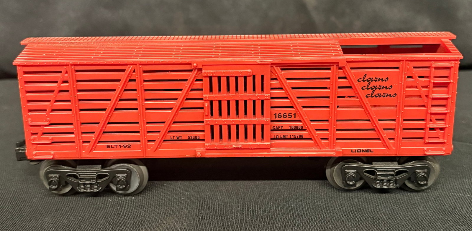 Lionel Animated Circus Clown Car 6-16651 O Gauge (No Clowns) 9": Lionel Animated Circus Clown Car 6-16651 O Gauge (No Clowns) 9"