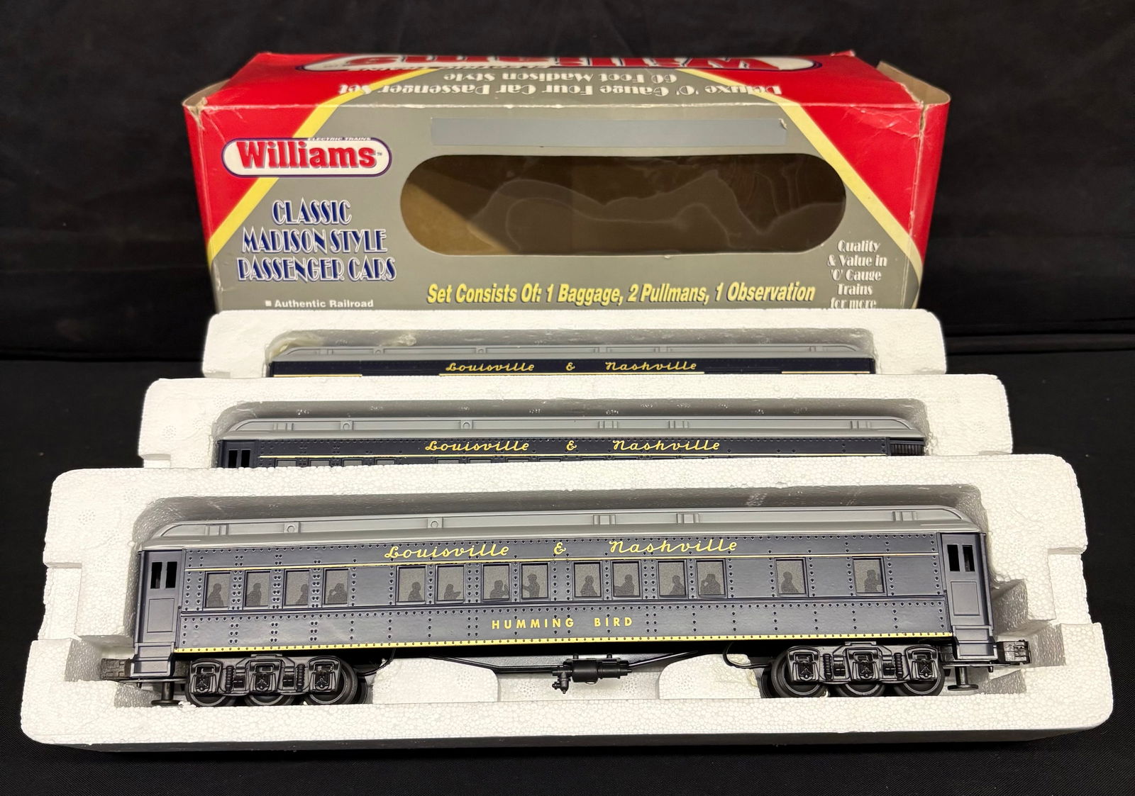 Williams Louisville-Nashville 60's Madison 3 Car Set Classic Madison Style Passenger Cars, 2 (1 of 12)