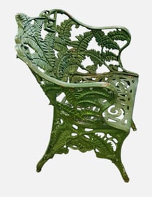 Fern Pattern Metal Garden Chair 22"X24"X33"