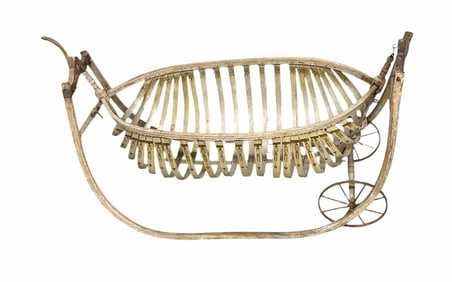 Early Field Cradle Has The Original Paint And Company Stenciling Ford Johnson And Company, PAT. Date