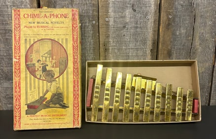 C. 1934 Chime-A-Phone Musical Novelty Copyrighted 1926 By Bar Zim Toy Mfg. Co. Xylophone Style