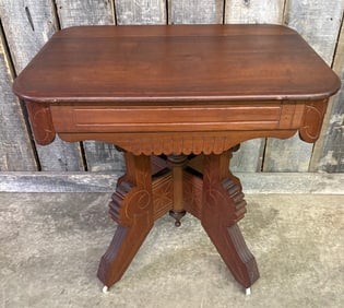 Eastlake Victorian Antique Parlor Table 31"X30"