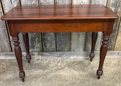 Victorian Mahogany Antique Writing Table 20.5"X37"X28.5"
