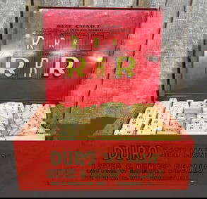 Vintage 1950's Duro "Sign Maker" Kit; Produced By Duro Decal Co. Chicago, Illinois. Sold In Hardware