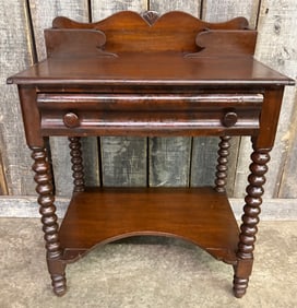 Early Cherry Writing Table Circa 1850 17.5"X26"X34"