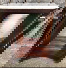 French Restoration Console Table Style Petticoat Table Measuring 17"X24"X31"