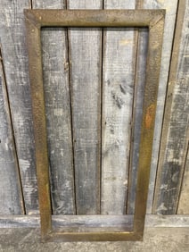 Large Antique Hammered Brass Style Picture Or Mirror Frame Measuring 29"X60"