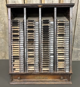 Antique National Cash Register Co. Oak Country Store Register Cabinet. 13.5"X21"X15.5"