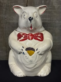 Vintage McCoy Bear Cookie Jar 6"X7"X11"
