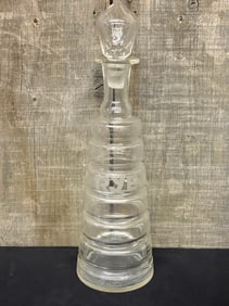Vintage "RYE" Whiskey Decanter 4"X4"X13"