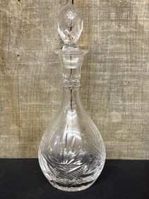 Cut Glass Kentucky Bourbon Decanter 4"X12"