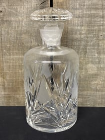 Antique Cut Glass Bourbon Decanter 4"X4"X9"