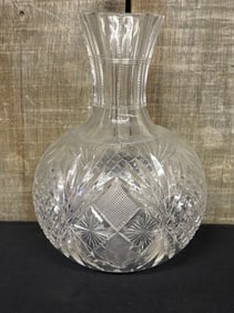 Cut Glass Decanter 6"X6"X9"