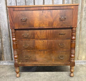 American Empire Four Drawer Chest 20"X44"X50"
