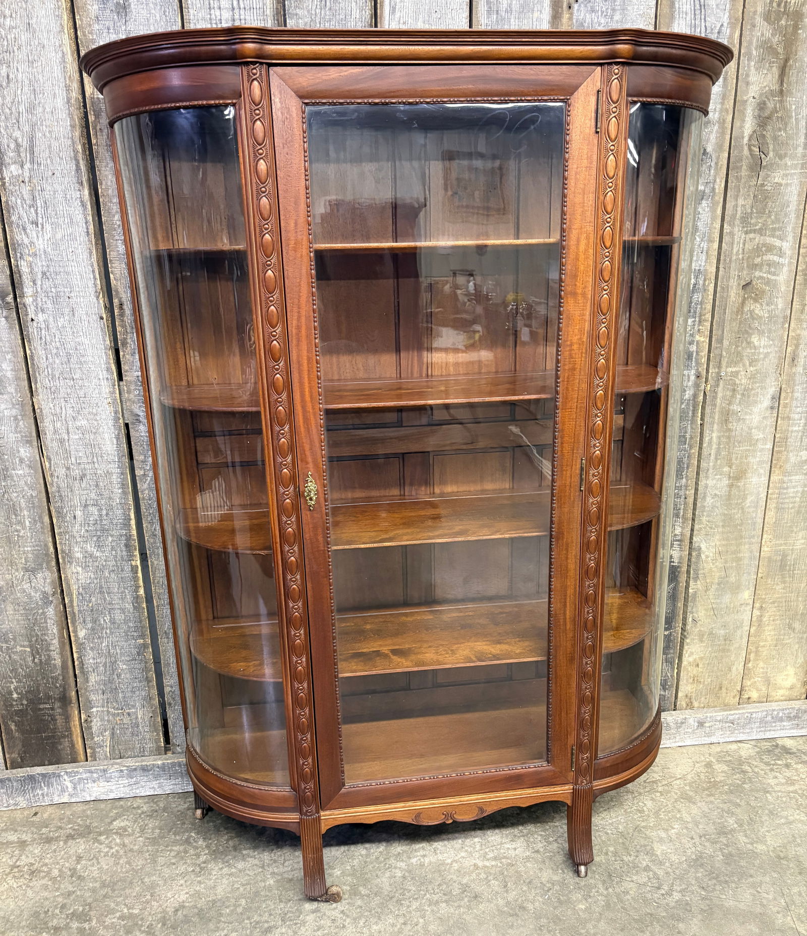 Antique Carved Curio Cabinet 19"X47"X67" (1 of 7)