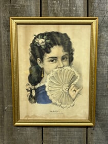 Fannie" By Currier And Ives; 152 Nassau St. 13"X18