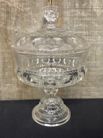 Early American King Crown's Covered Compote; As Found; 5"X5"X10"