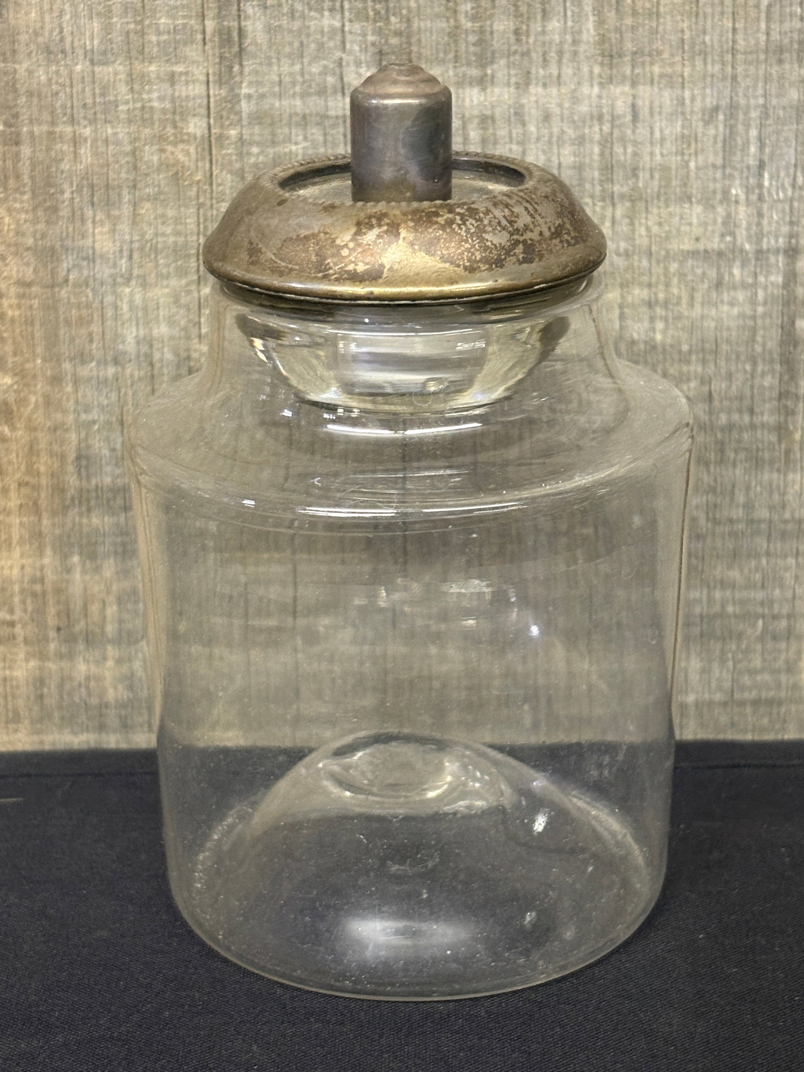 Frank M Whiting Possibly Sterling Silver And Glass Cigarette Lighter 3"X5": Frank M Whiting Possibly Sterling Silver And Glass Cigarette Lighter 3"X5"