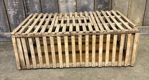 Early Wooden Chicken Coop 25"X38"X12"