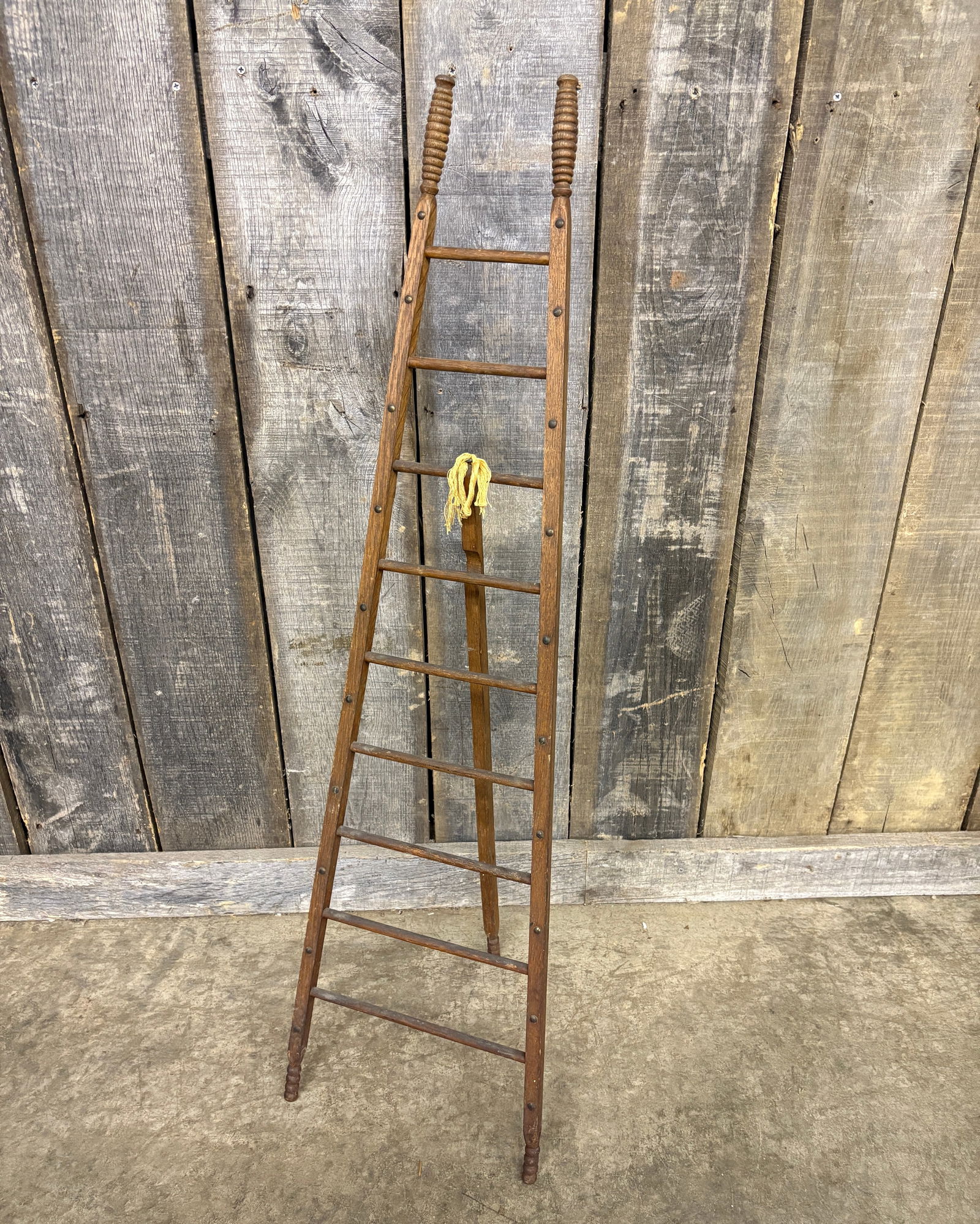 Antique Primitive Hand Towel Drying Rack - Easel 12"X44" (1 of 6)