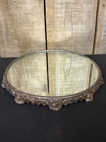 Antique Mirror Plateau 13"X13"X2"