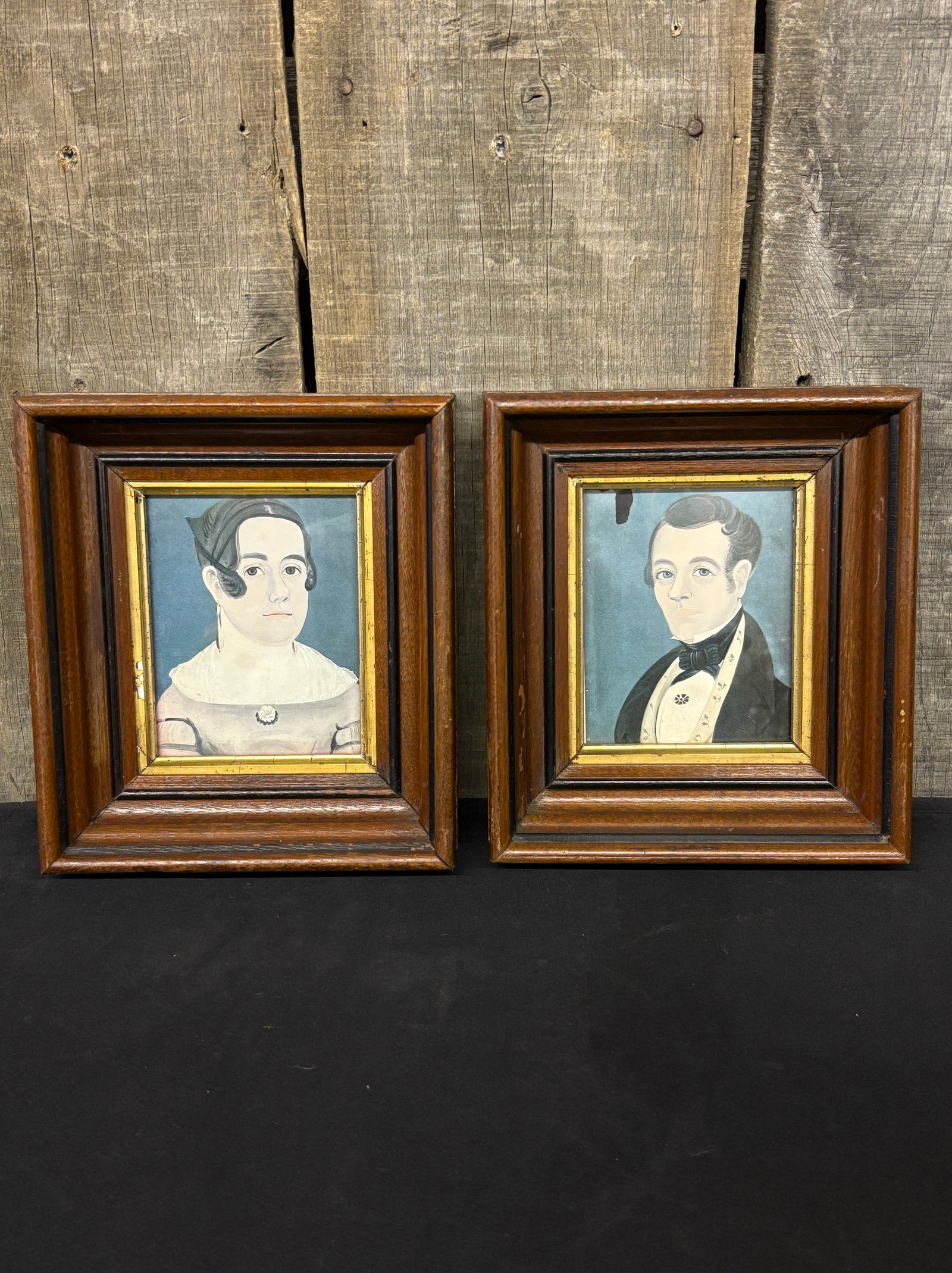 Antique Portraits, Possibly French 7"X9"X3": Antique Portraits, Possibly French 7"X9"X3"