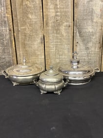 Silver Plated Serving Dishes 9"X12"X7"