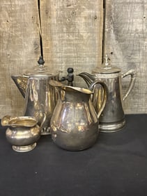 Collection of Silver Plated Pitchers