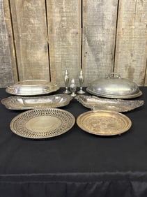 Collection of Silver Plated Serving Dishes