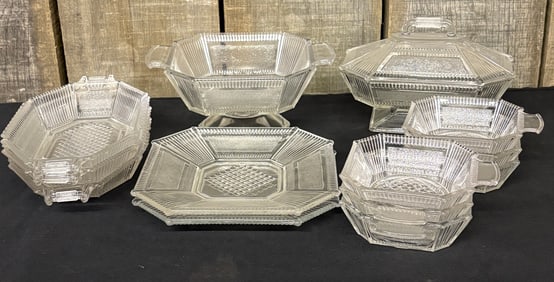 Bryce Brothers, Bryce & Walker Co Serving Collection in Pleat and Panel (aka Derby) Pattern: Relish