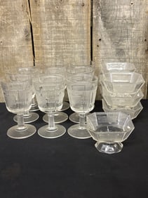 Bryce Brothers, Bryce & Walker Co Serving Collection in Pleat and Panel (aka Derby) Pattern: Water
