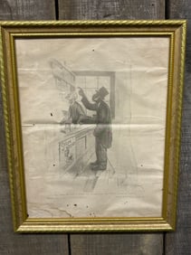 Gilt Framed "No, Sah! Ah Don't Want No 'Substitute'. Ah Want Cream O' Wheat" Cream of Wheat Co.