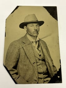 C. 1870's Early Tin Type Photograph
