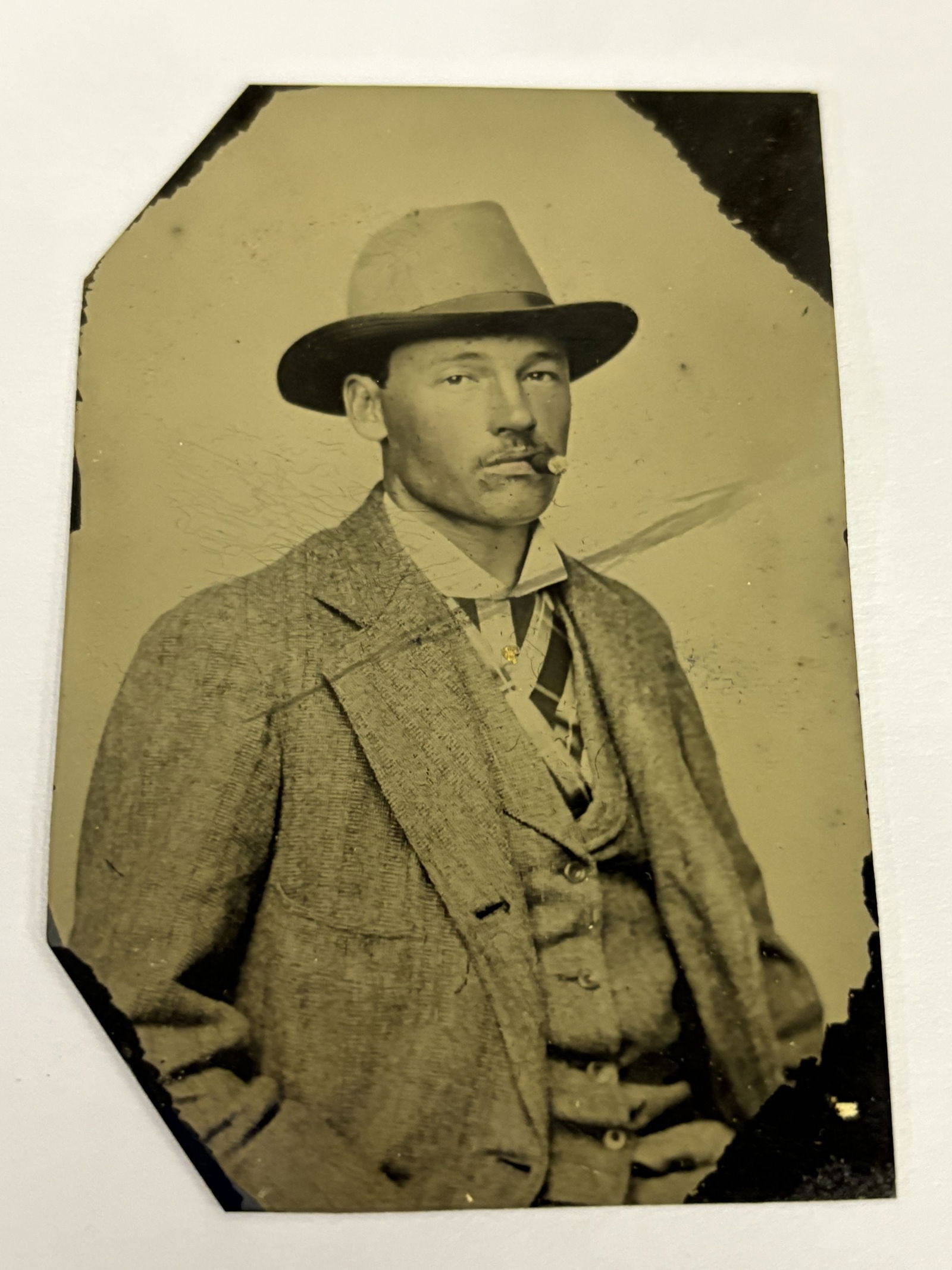 C. 1870's Early Tin Type Photograph (1 of 2)