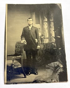 C. 1870's Early Tin Type Photograph