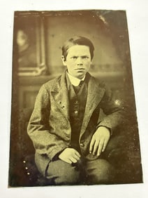 C. 1870's Early Tin Type Photograph
