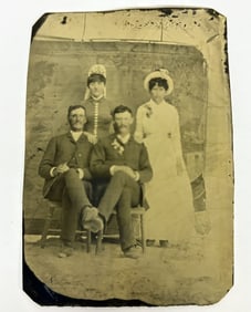 C. 1870's Early Tin Type Photograph