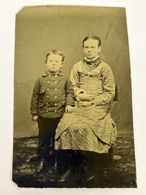 C. 1870's Early Tin Type Photograph