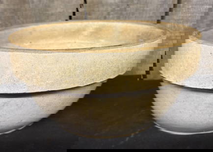 Antique Stoneware Pottery Mixing Bowl 10"X5": Antique Stoneware Pottery Mixing Bowl 10"X5"