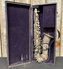 Antique Saxophone in Hard Case
