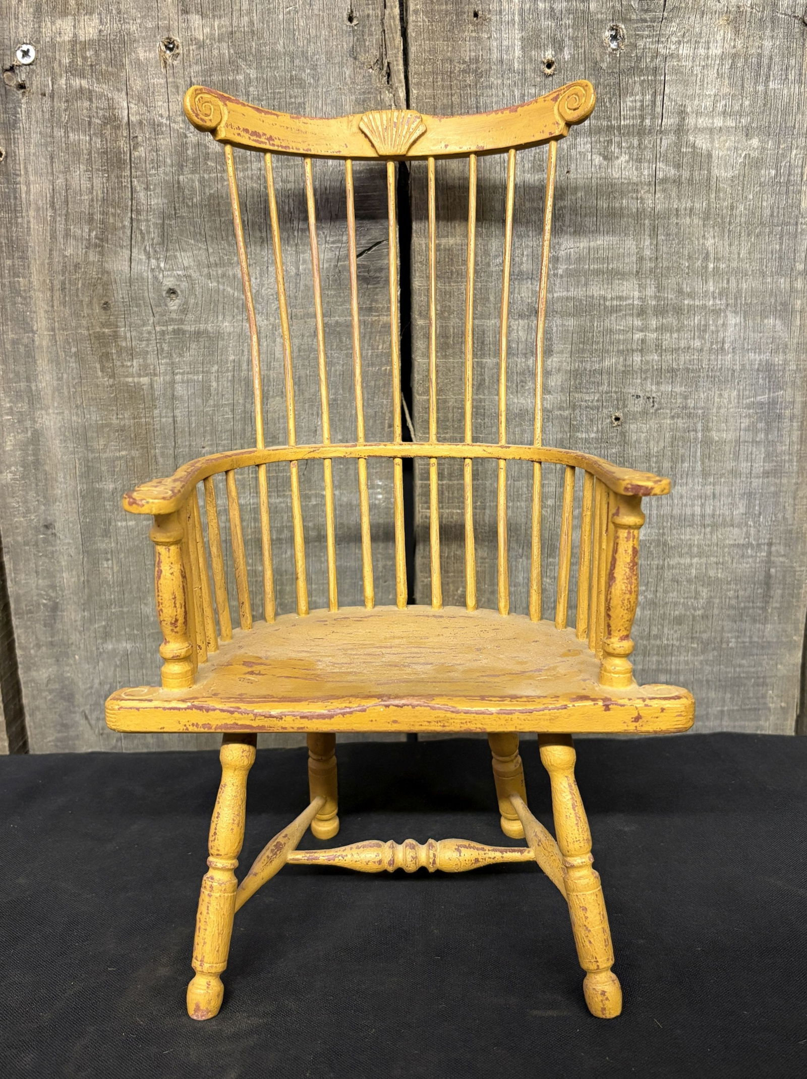Salesman's Sample Windsor-Style Armchair 7"X11" (1 of 5)